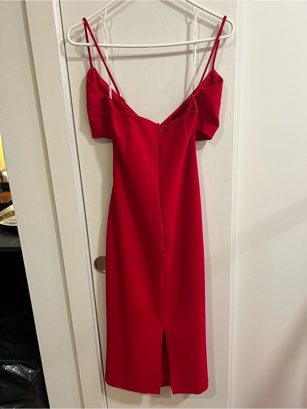 Lulus Red Spaghetti-Strap Midi Dress - Picture 3 of 3